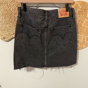 NWOT- Levi's Black Denim Skirt